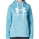 Under Armour Women's Rival Fleece Logo Hoodie Glacier Blue