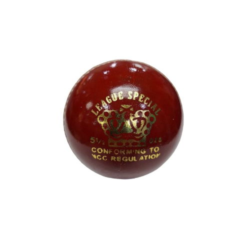 9de96285-3785-4aae-9892-14a75bb61704.png CA Red League Special 5.5 Oz Leather Cricket Ball - Image 1