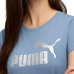 Puma Women's ESS Metallic No.1 Logo Tee 631536 34 - Image 2
